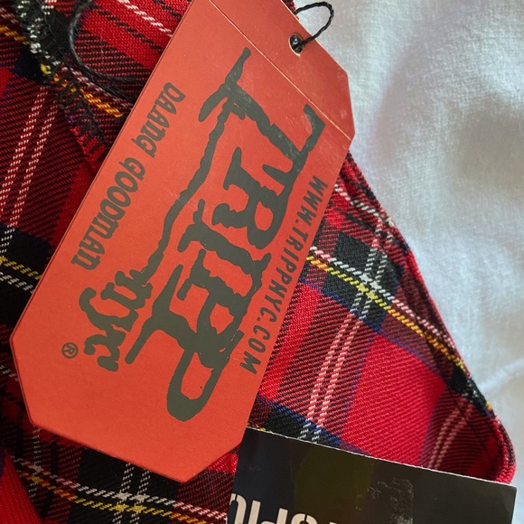 🥀🎄TRIPP NWT pleated plaid schoolgirl skirt, goth, emo 🖤, punk, plus size - Picture 13 of 16